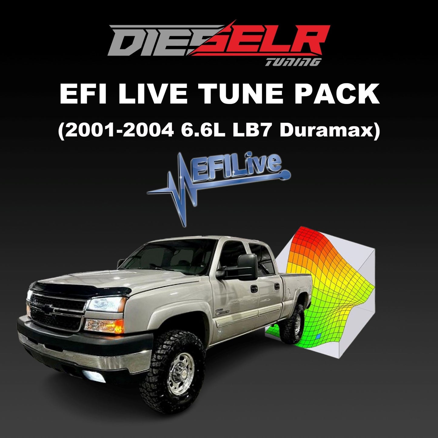 DIESELR EFI Live Tune Files (2001-2004 Duramax LB7 6.6L) Tune Files DIESELR Tuning