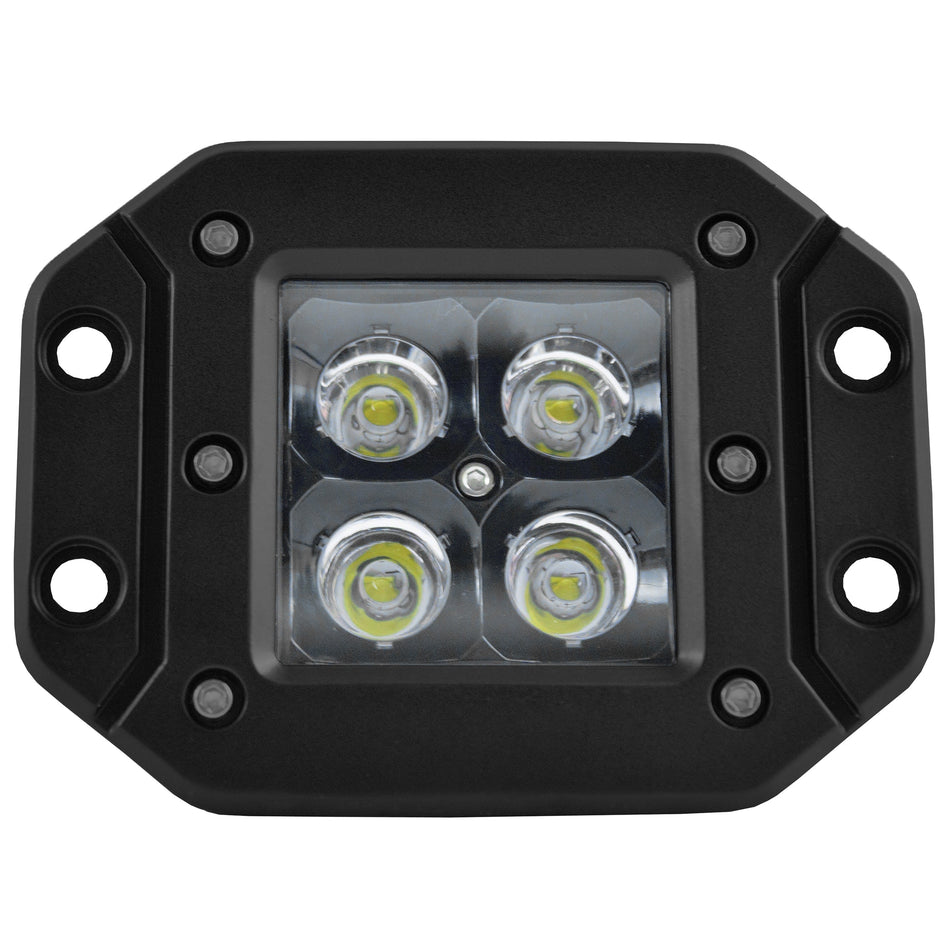 4Pack - Flush Mount Black Ops Flood Beam  Led Pod 10-20036