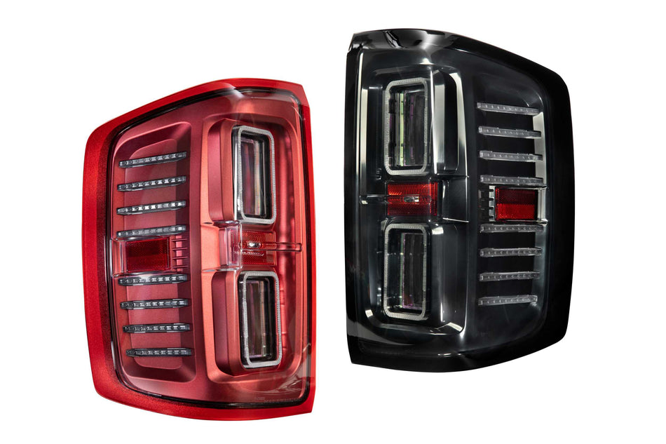 Xb Led Tails: Chevrolet Silverado (14-18) (Pair / Red)