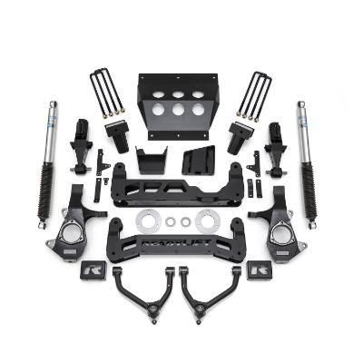2014-2018 Chevrolet/Gmc 1500 Rwd, 4Wd 7'' Big Lift Kit With Upper Control Arms For Stamped Steel Oe Upper Control Arms With Bilstein Shocks