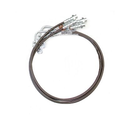 2007-2018 Jeep Jk 6" Front And Rear Braided Stainless Steel Brake Lines