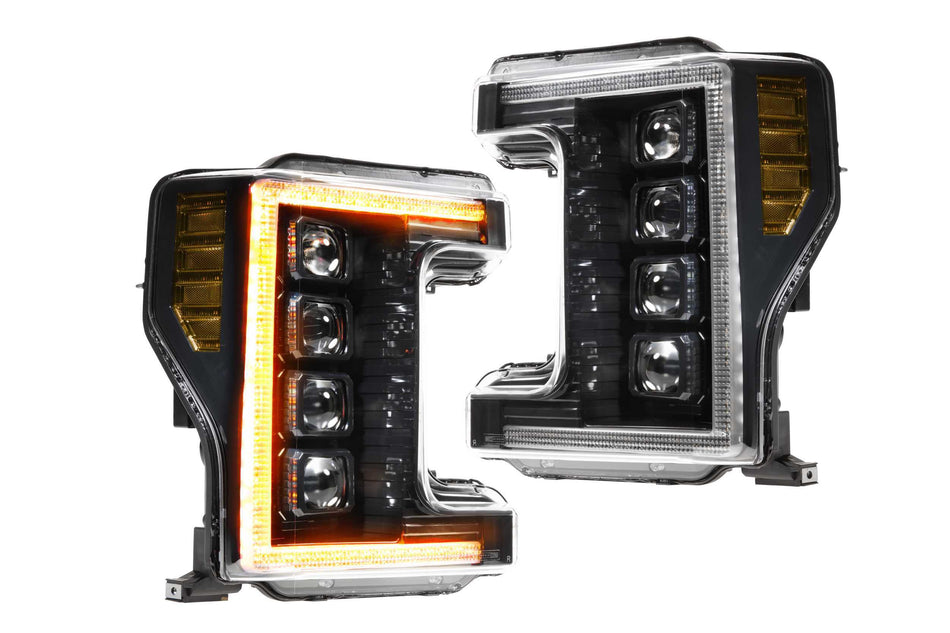 Xb Led Headlights: Ford Super Duty (17-19) (Pair / Asm / Amber Drl)