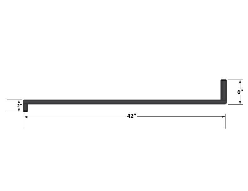 Fleece Universal Preformed 5/8" Hose With 90 Degree Ends