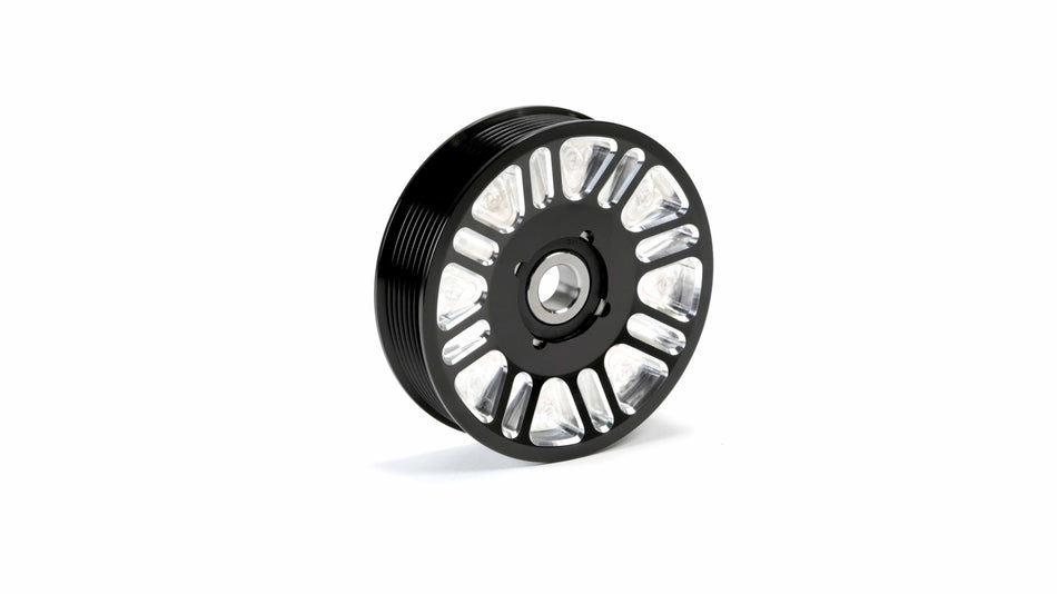 Fleece 2003-2018 Cummins Upper Fan Pulley Idler ( Black Finish Contrast Cut )