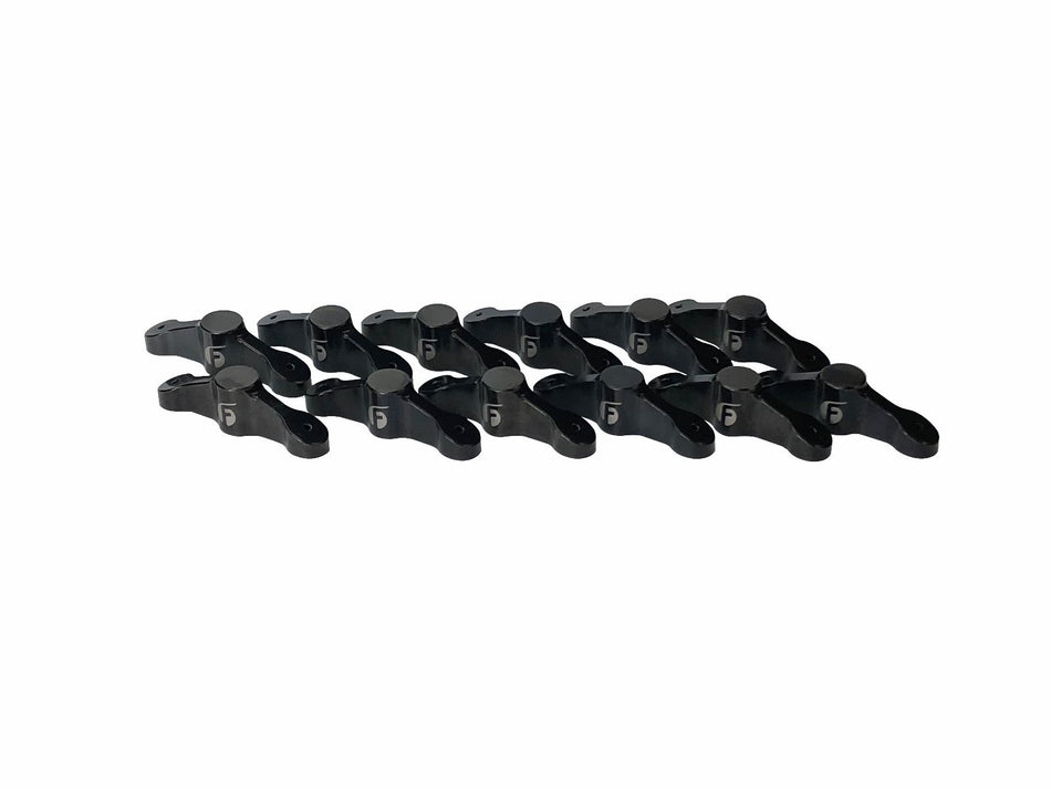 Fleece Performance Billet Rocker Arm Bridges For 1998.5 + 24V 5.9L/6.7L Cummins (Set Of 12)