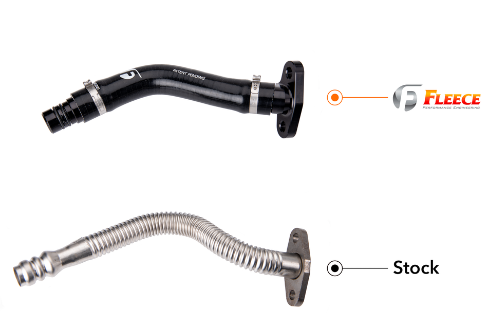 Fleece Turbo Drain Tube Kit For 2003-2007 5.9L Cummins