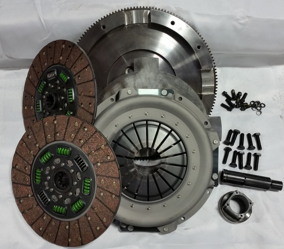 Valair Dual Disc Clutch 12.25" X 1.375" Ford 6.0/6.4 Zf6 Organic Spring Hub Dual Disc