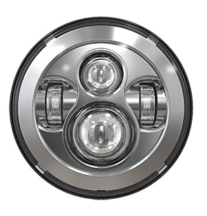 7" Dot Sealed Led Headlight For Motorcycles & Jeeps (10-20213 / 10-20214)