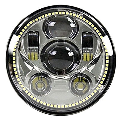 5.75" Dot Led Motorcycle Headlight With Drl Halo