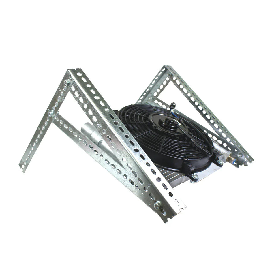 Xtrude Transmission Cooler With Fan - Complete Kit 1/2In Lines